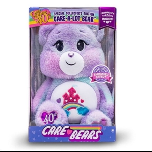 Care Bears 40th Collectors Edition Exclusive Shimmer Effect Care-A-Lot Bear NWT - Picture 12 of 12